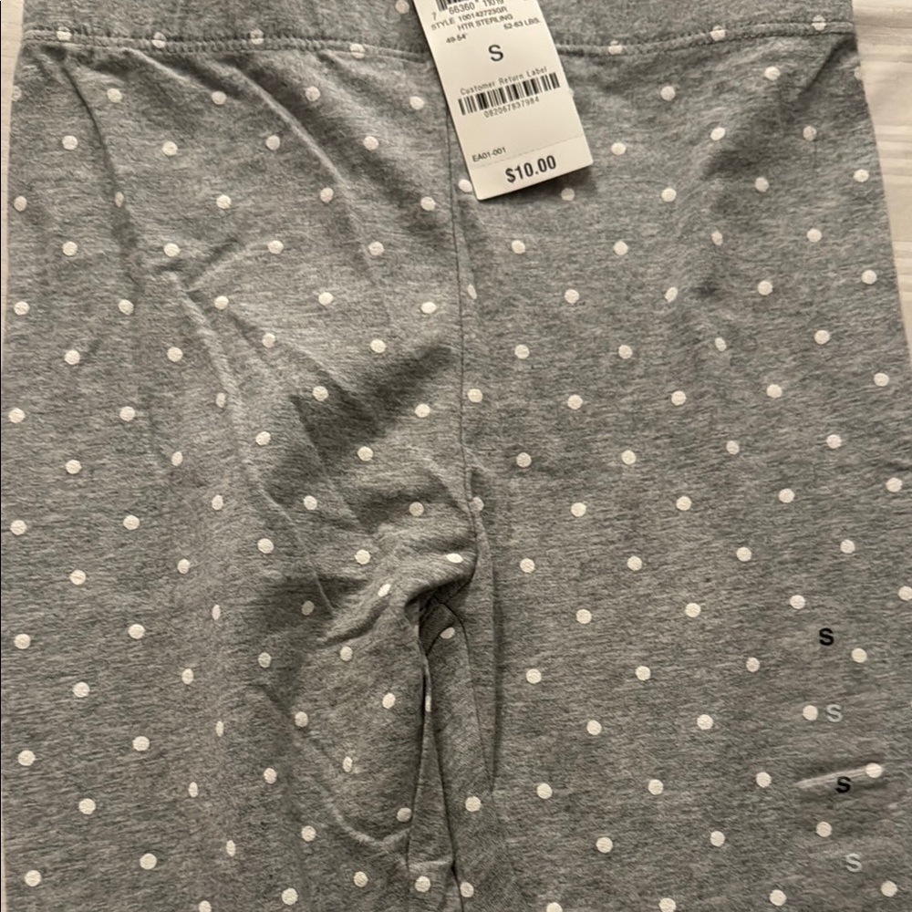 Epic Threads Gray and White Polka Dot Leggings